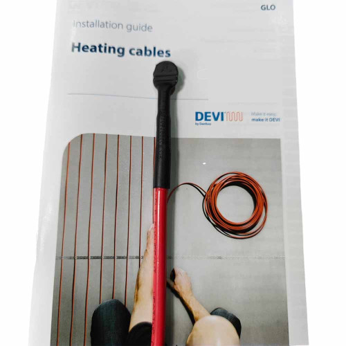 Тепла підлога нагрівальний кабель Devi 18T (18 Вт/м.п)
