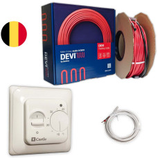 Тепла підлога нагрівальний кабель Devi 18T (18 Вт/м.п)