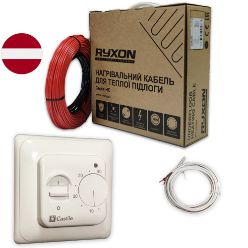 Тепла підлога нагрівальний кабель Ryxon HC (20 Вт/м.п)