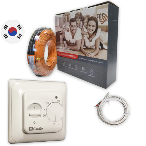 Тепла підлога нагрівальний кабель Enerpia UT-20 Teflon