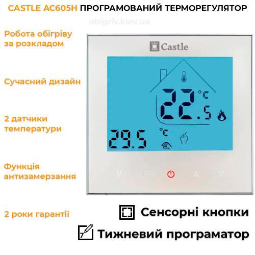 Тепла підлога під ламінат комплект з терморегулятором AC605H