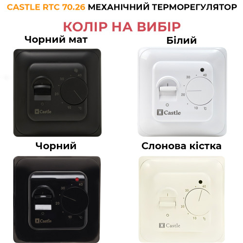 Тепла підлога під ламінат комплект з терморегулятором RTC 70.26