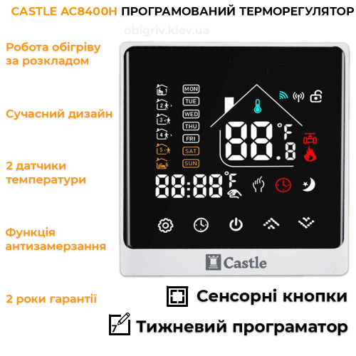Тепла підлога під ламінат комплект з терморегулятором AC8400H