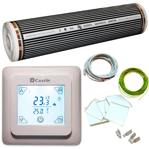 Тепла підлога під ламінат комплект з терморегулятором V8.716