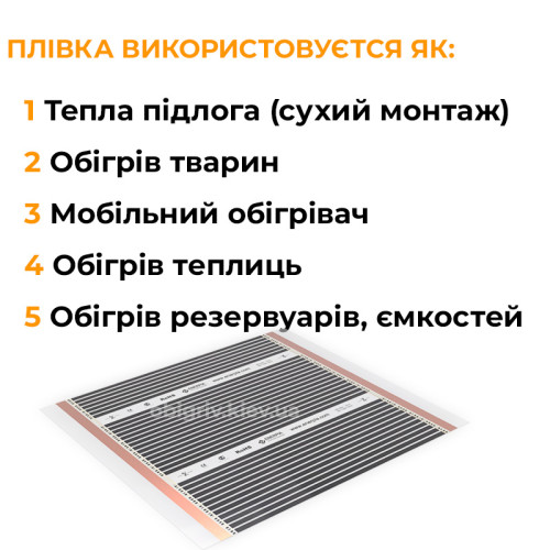 Тепла підлога під ламінат комплект з терморегулятором AC308H