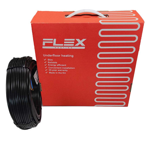 Тепла підлога нагрівальний кабель Flex EHC (17 Вт/м.п)