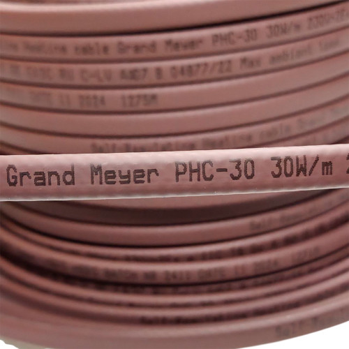 Кабель обігрів покрівлі, труб та водостоку Grand Meyer PHC відрізний