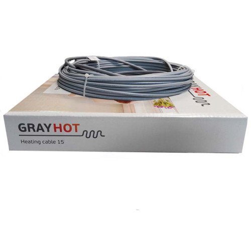 Тепла підлога нагрівальний кабель GrayHot 15 (15 Вт/м.п)