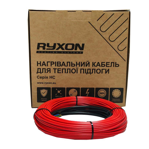 Тепла підлога нагрівальний кабель Ryxon HC (20 Вт/м.п)