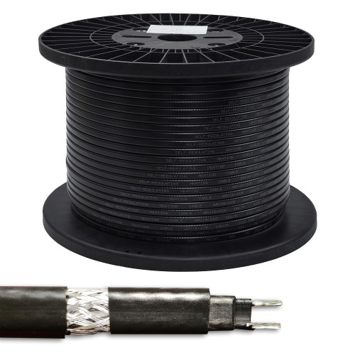 Кабель для обігріву покрівлі, водостоку Castle GRX відрізний 1м.