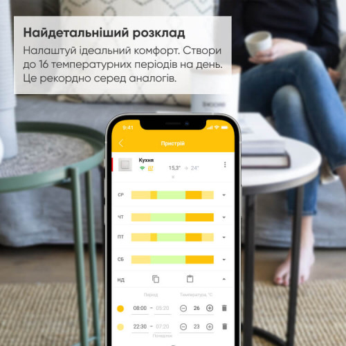 Terneo bx Терморегулятор програматор для теплої підлоги (WI-FI)