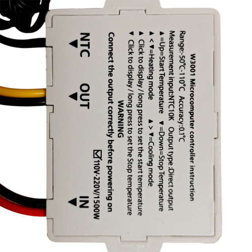 W3001 Терморегулятор цифровий для обігріву та охолодження