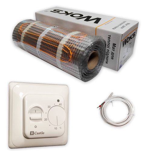 Мати теплої підлоги під плитку WoksMat 160 Вт/м2