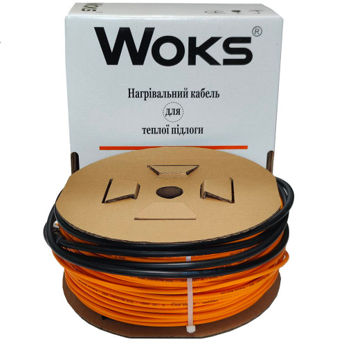 Тепла підлога гріючий кабель Woks 18 (18 Вт/м.п)