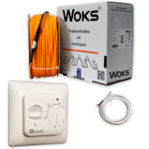 Тепла підлога гріючий кабель Woks 18 (18 Вт/м.п)