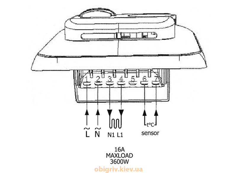 підключення терморегулятору теплої підлоги ALFAHEAT MEX