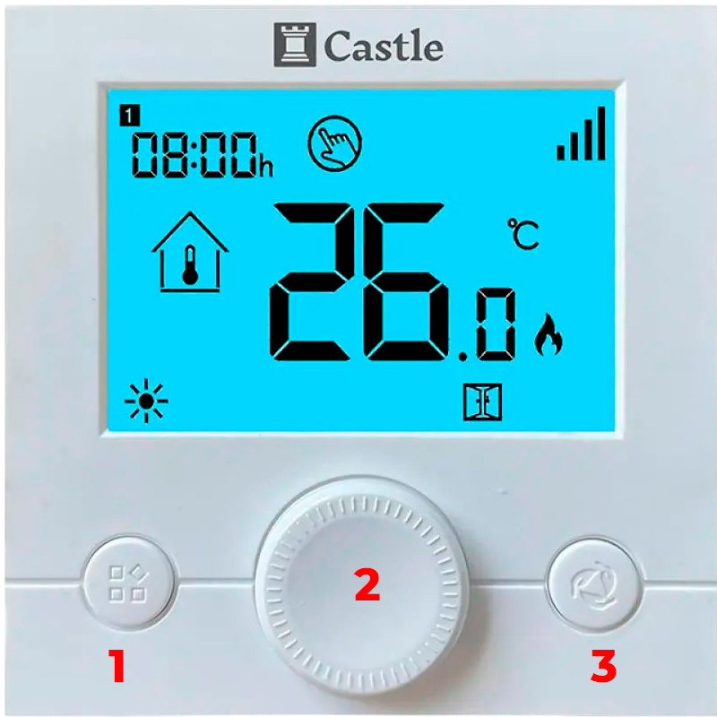 Управління термостатом для котла опалення 8078G