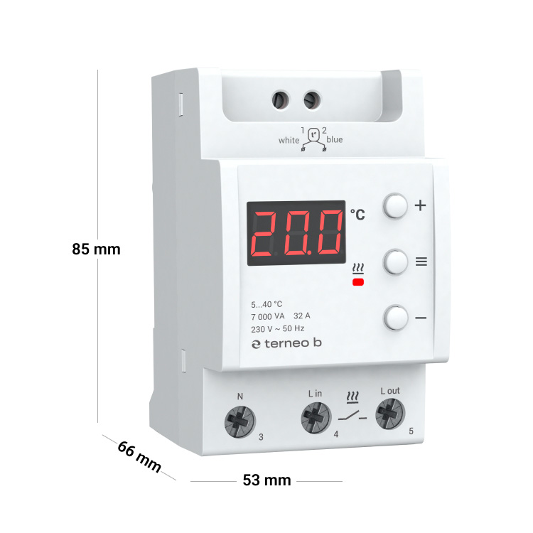 Терморегулятор на DIN-рейку terneo b