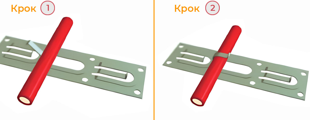 Кріплення кабелю теплої підлоги монтажною стрічкою